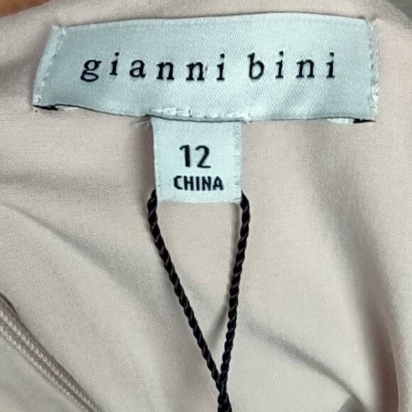 Gianni Bini Ivette Embroider Square Neck Sleeveless A line Floral Dress Size 12 - Picture 5 of 16